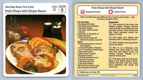 Pork chops with - with, sauce