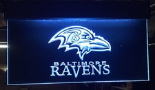 Baltimore Ravens NFL Illuminated Sign - Sports Bar, Restaurant, Home Decor