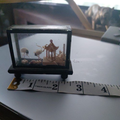 Vtg chinese cork carving - vtg,