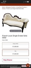 French Louis Single Ended Sofa
