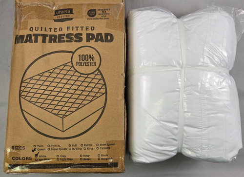 Quilted fitted mattress cover - quilted,