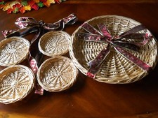Woven Rattan Wicker 15"