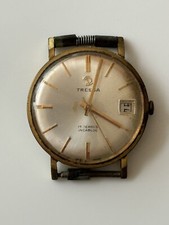 Vintage 1960s Tressa Automatic Gold Plated Gents  Watch 17 Jewels
