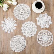 6 Pcs Lace Doilies for Tables