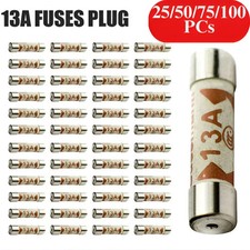 13 AMP Domestic 240V Household Mains Plug Fuse Electrical Cartridge Fuses 10 