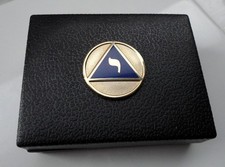 New/Old Stock Freemason Cufflinks Box Unusual Item storage Scottish Rite