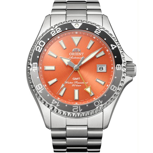 Orient mako gmt 43mm orange - mako,