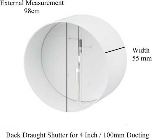 100mm line extractor fan - 100mm,