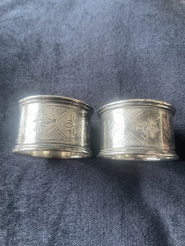 Vintage napkin rings sterling - rings,