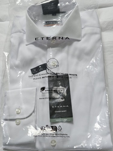 Eterna slim fit white shirt - eterna,