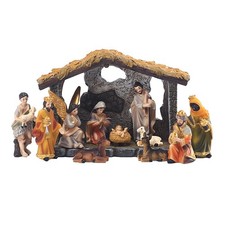 Christmas Nativity Manger Group Scene Decoration Gift Box Christmas Gift7222