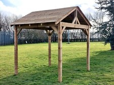Timber Wooden Garden Frame Kit With Roof 2.4m x 2.4m -The Rustic Range