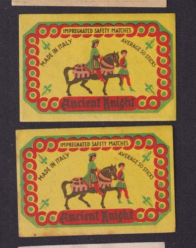 Antique match tag italy - 2,