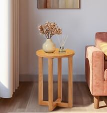 Round Side Table, Small Oak