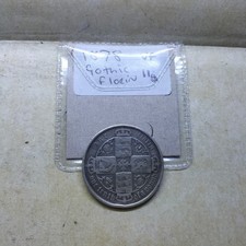 1887 gothic florin - florin, victoria