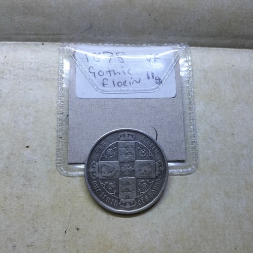 1887 gothic florin victoria - gothic,