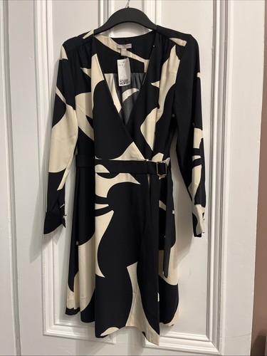 Dress black cream - dress,