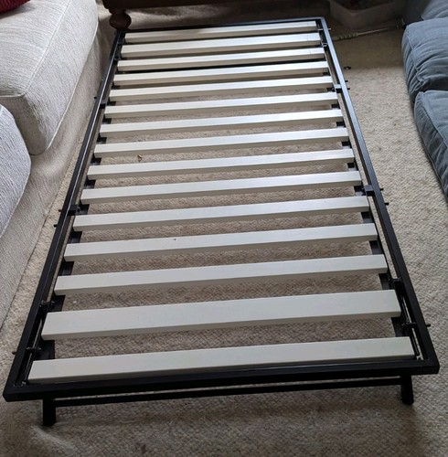 Single trundle bed black - single,