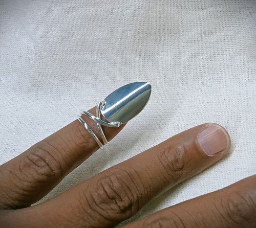 925 sterling silver - silver, fingernail