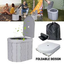Foldable Camping Toilet W/ Lid