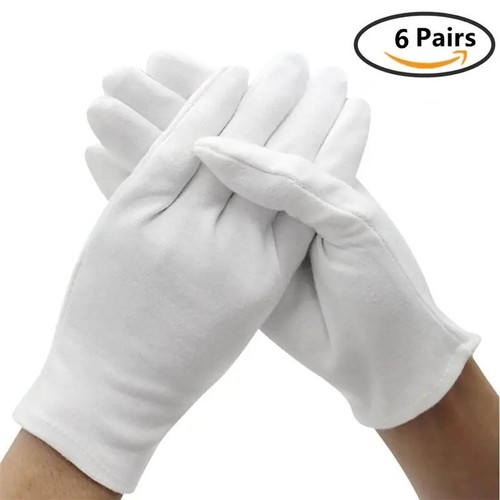 Pairs white cotton - white, gloves