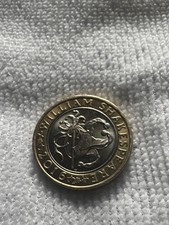 2016 William Shakespeare £2 2 pound coin jester Extremely Rare Minting Error