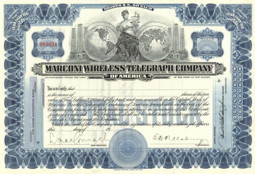 Marconi wireless telegraph - wireless,