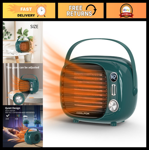 800w 500w ceramic space heater - 800w/500w,