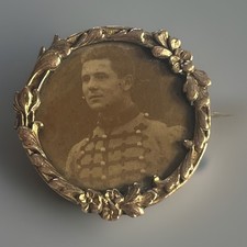 Edwardian French Gold Filled Signed Brooch Photo FIX 1910c