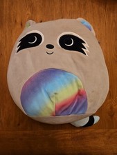 squishmallow Max The Grey Raccoon Approx 12"