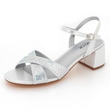 Women Glitter Diamante Block