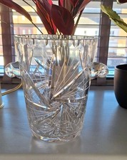Zawiercie Crystal Ice/Champagne Bucket With Rolled Handles Made in Poland