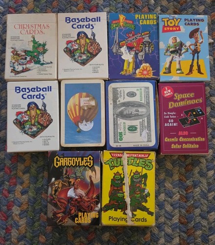 Vtg children playing cards lot - cards,