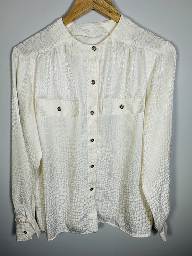 Vintage satin blouse size - vintage,