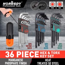 36pc Allen Key & Star Torx Hex