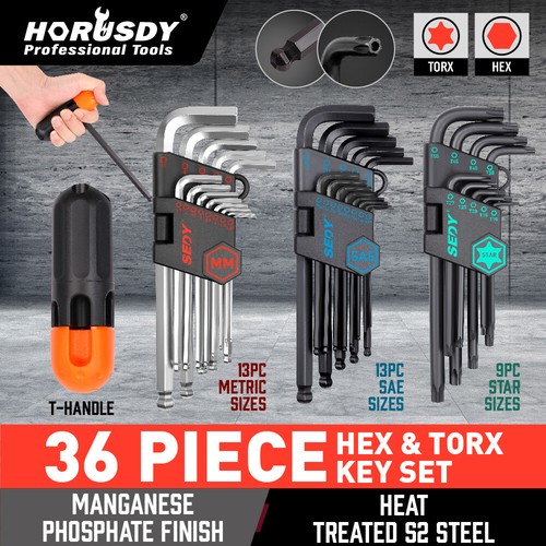 36pc allen key star torx - 36pc,