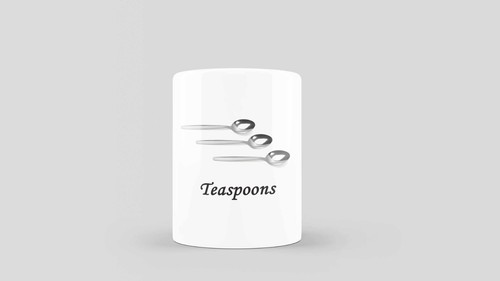 Ceramic pot for teaspoons - for,