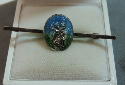 Vintage enamel christopher - enamel, st