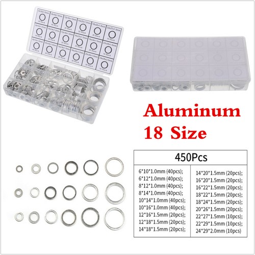 Aluminum 450pcs assorted - aluminum,