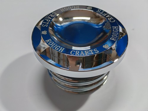 Chrome coloured fuel tank cap - tank,