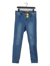 Miss By Captain Tortue Women's Jeans UK 14 Blue Cotton