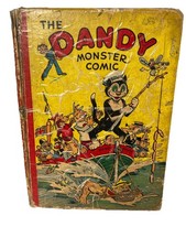 The Dandy Monster Comic 1942 Book D.C Thomson Annual War Time Issue RARE