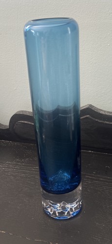 Cobalt blue art glass - , vase