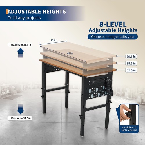 Adjustable height - 48",