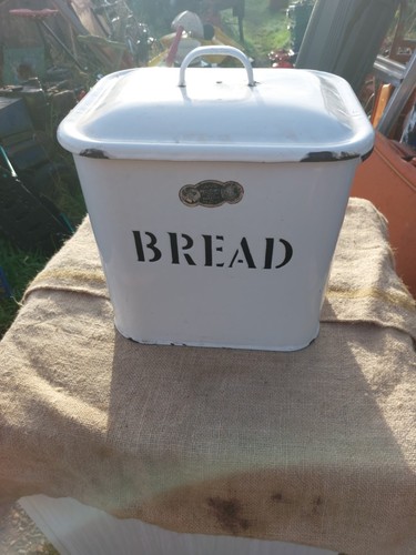English enamel bread - bread, bin