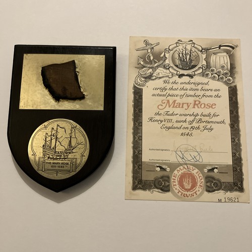 Mary rose plaque - plaque, a