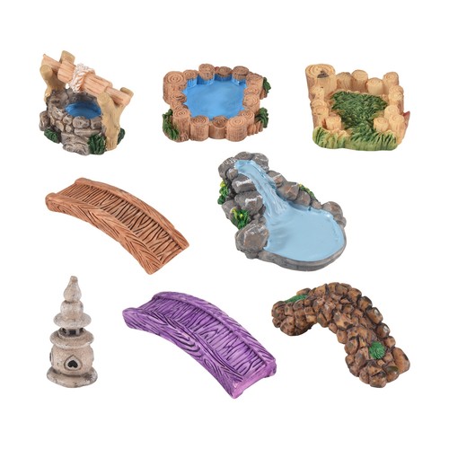 Miniature pond bridge kit - bridge,