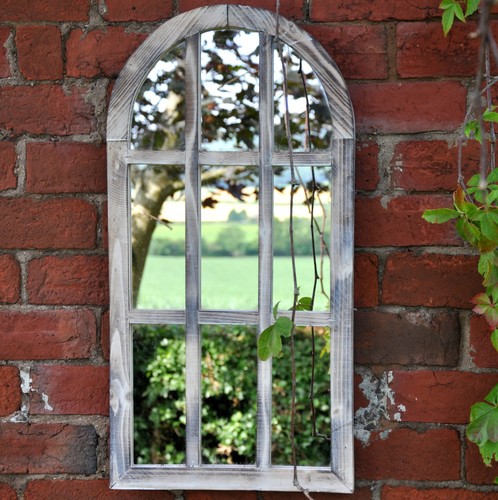 Gothic wall mirror timber - gothic,