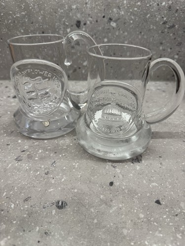 Dartington glass tankards - 2,