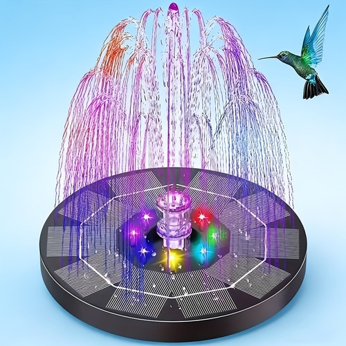 Led solar powered - led, fountain
